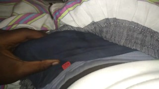 BBC masturbating and cumming