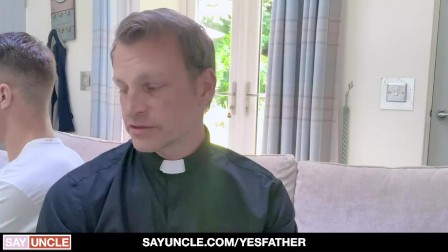 Catholic Boy Enjoys Priest Cock