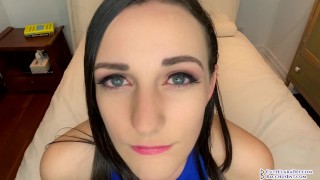 Clara Dee Begs You To Cum In Her Mouth - JOI July 25 - Close Up Face