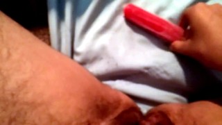 Playing with ice cream
