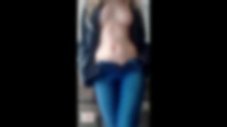 Teaser, just a girl taking her jeans off