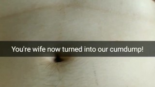 My wife now turned into cheap cumdump for strangers [Snapchat. Cuckold]