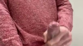 Office wank- desperate to CUM MASSIVE load. Horny manager workplace bathroom