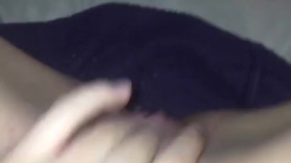 my horny lesbian girlfriend fingers herself ROUGH thinking about me