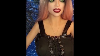 sexdoll Gweyir Enmoria the naughty elf dress up and quickie Fuck and cumshot