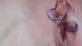 Myra’s pierced pussy pissing compilation. 