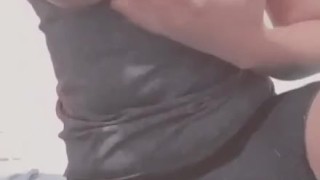 playing with my tits