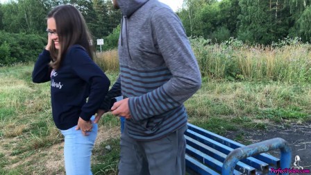Girl Sucking Dick and Fucking in the Wood - Public Sex