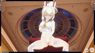 3D HENTAI Ayanami from Azur Lane masturbation and cum