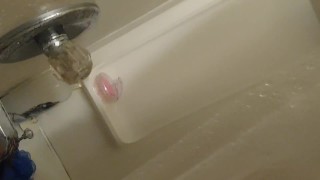 Peeping Tom in shower dancing to music. THANK YOU FOR 400 SUBSCRIBERS!!