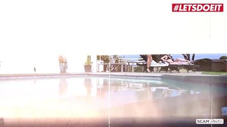 Scam Angels - Jewelz Blu And Emily Willis Hot Ass German teen And Her BFF Fuck Lucky Guy By The Pool