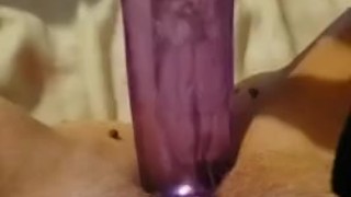 cumming on my dildo 