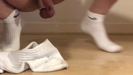 Visiting FAMILY - so I USED my STEPBROTHERS DIRTY SOCKS to JERK OFF ** HE almost CAUGHT me **