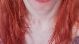 This cute redhead is begging for a facecum