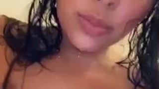 In the shower dancing 