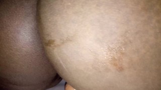 Pregnant Ebony Milf Riding Dildo Wet Ass Pussy Late Night Fun Daddy 