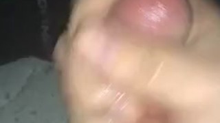 Teens late night cumshot