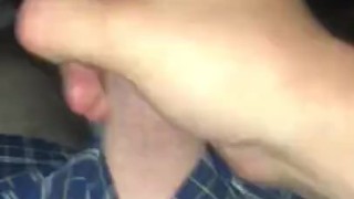Jerking my thick white cock