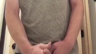 Jerking Off A Huge Load From Uncircumcised Dick