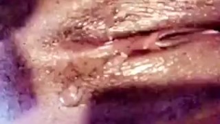 Sweet chocolate rubbing pussy