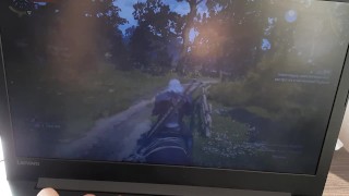 Во время компьютерной игры "Ведьмак" кончать одно удовольствие.