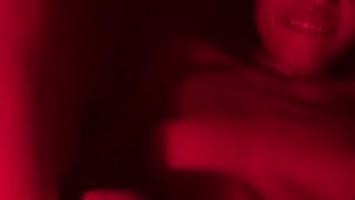 Fingering with my new red lamp!! #Quickie
