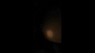 Fucking Ebony while her Roomate on Opposite Couch in Living Room