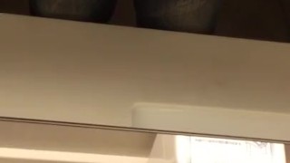 In the toilet 