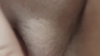 Teasing my tight pussy.