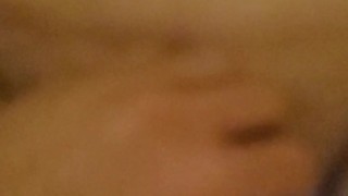 BBW gives daddy head and gets her pussy teased