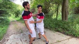 Su compañero de fútbol le rompe el culo - Seba Terry