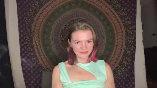 JOI Countdown Facial! Cum all over me! Smoking Weed