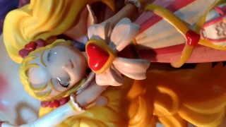 変態オタクがプリキュア・シャイニールミナスフィギュアにザーメンぶっかけ顔射オナニー【二次元アニメ美少女金髪変身ヒロイン】