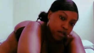 Bbw split in green thong