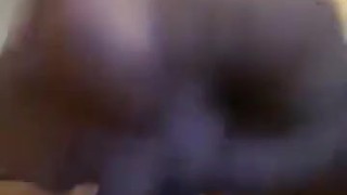 Stroking hard cock