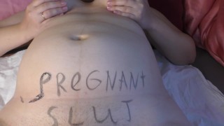 Married girl first time try dirty bodywriting kink! Preparing before pervert sex