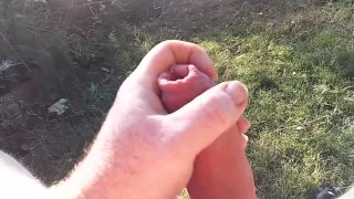 jerking in backyard
