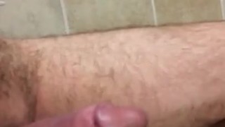 Slapping my cock in a Food Lion Bathroom