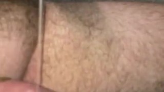 Pouring my own cum on my cock as lube (frozen loads thawed)