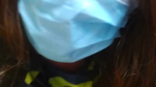 old vid PUBLIC RESTROOM PEE Bad Words Face Mask Pandemic Quarantine Covid COVID-19 Sarcastic Doom