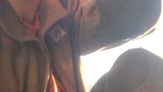 Waiting for the end of working hours.