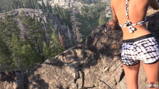 lighting it up, smoking it up in the woods