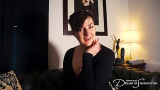 Tight Trouser Tease - Pregnant Pandora Blake Stripteases and Spanks Herself During Her Pregnancy