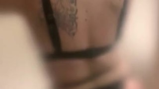 Strip tease through privacy glass in sexy lingerie!!!