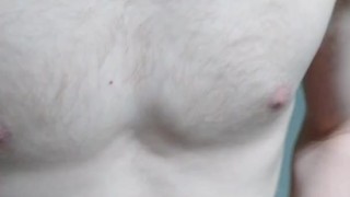 Skinny boy strips and shows off dick in university bathrooms