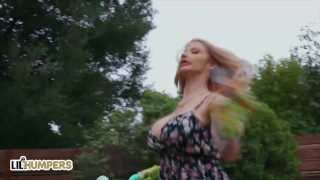 LIL humpers - Sexy Big Tits Joslyn James Loves Humping Her Lawn Gnome