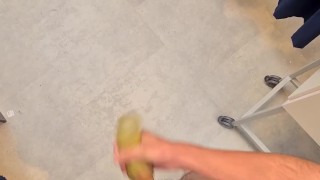 Masturbating in the changin room and hall | very risky