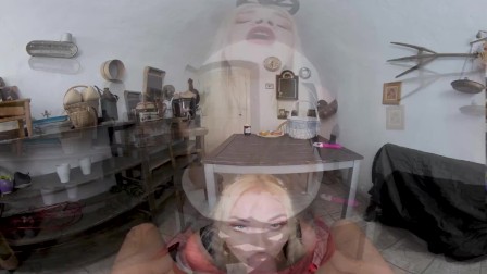 VR BANGERS Blonde Little Red Riding Hood Has Secret In Her Basket VR Porn