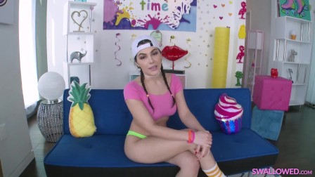 SWALLOWED Oral playtime with busty Valentina Nappi