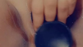Bbc dildo stretches my fat pussy